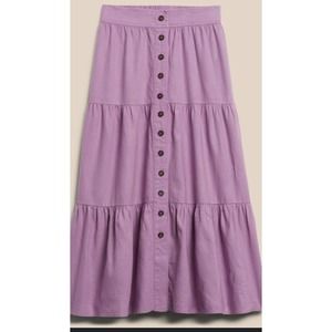 Banana Republic Linen blend Midi  Skirt